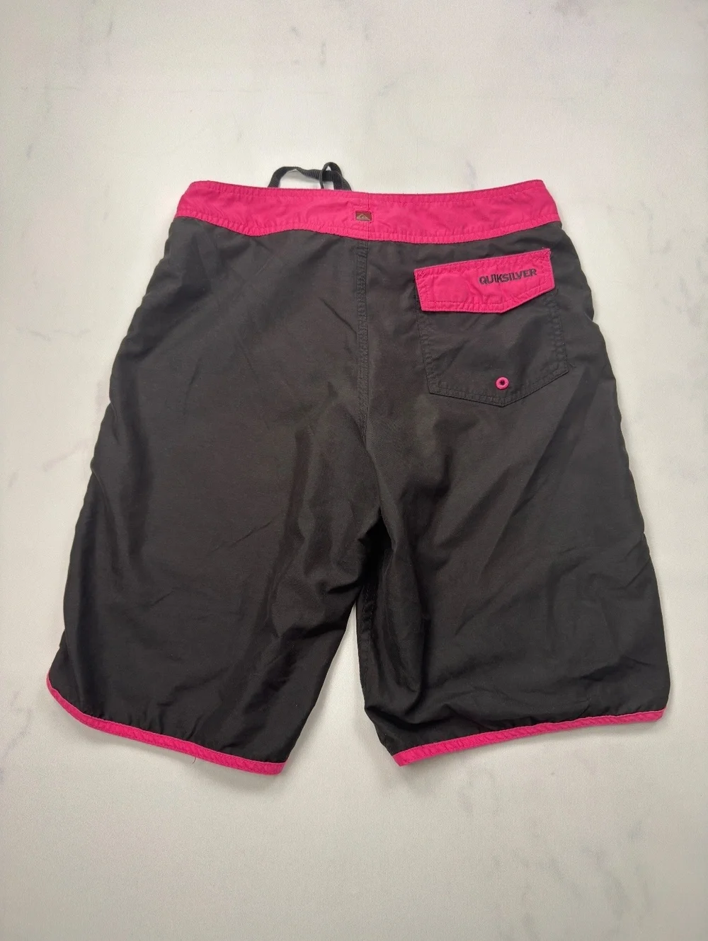 Quiksilver Board Shorts Black Pink Contrast - Boys 16/28